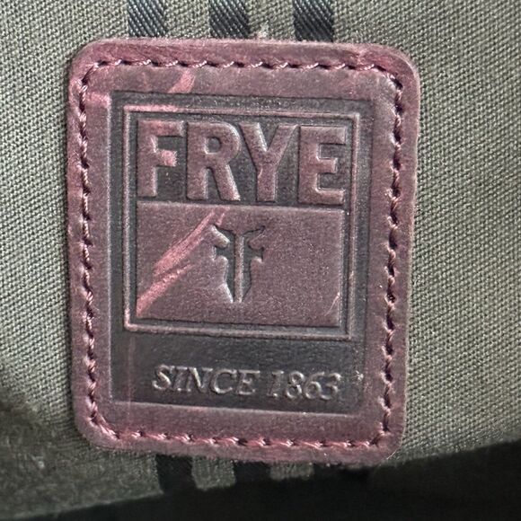 FRYE Melissa Leather Shoulder Tote Bag Distressed Merlot Large Padded pocket - Picture 8 of 16